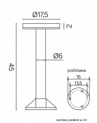 Lampa parkowa Rondo 162 15W 45cm