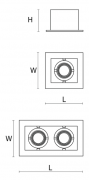 Oprawa downlight Kardo Mini LED