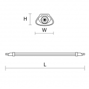 Belka hermetyczna LINE IP65 LED
