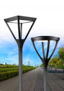  Elektriko Latarnia parkowa Park Plus LED ze słupem aluminiowym 4-5m czarny