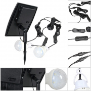Lampa solarna LED (2x1W)