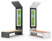  Elektriko Ławka solarna Bench EC9 USB / LED / 2030 x 680 x 3090 mm