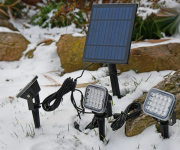 Lampa solarna LED / reflektorki 3x4W