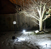 Lampa solarna LED / reflektorki 3x4W