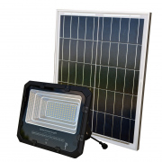  Elektriko Lampa solarna LED FloodH 100W + panel słoneczny (25W)