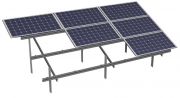 Konstrukcja DH3 dwupodporowa gruntowa (1990 L / 1052 W) dla PV Bifacial