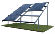 Konstrukcja DH4 dwupodporowa gruntowa (L 1800-1990 lub 1052 W) dla PV BIFACIAL