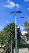 Lampa Hybrydowa LED 40W / panele 2x200W / 400W / słup 6m 2x120Ah