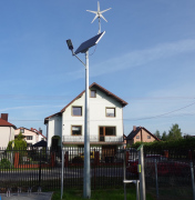  Elektriko Latarnia solarno-wiatrowa Hybrid Solar LED V1