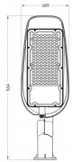 Oprawa uliczna 100W, 11000LM, 6500K IP65/IK08