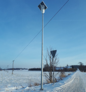  Elektriko Lampa solarna LED Fornax ze słupem stalowym i fundamentem