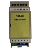 Dimmer LED DM-2C sterowany przy pomocy przycisków monostabilnych (chwilowych)