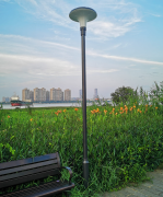 Lampa solarna parkowa ED 12W 1600LM panel 25W LiFePO4