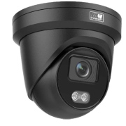 Kamera IP 4 MPX AcuSense+ColorVu, obiektyw stałooogniskowy:2,8mm, Turret, grafitowa obudowa