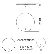 Lampa Automat Led 24V IP54 z czujnikiem ruchu