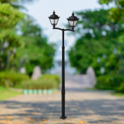 Latarnia dekoracyjna 2x OS-1 E27 słup 4m + fundament