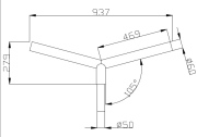  Elektriko Wysięgniki aluminiowe dwuramienne