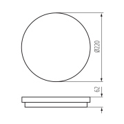 Plafoniera LED STIVI LED 15W-NW-O