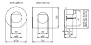 Oprawa wbudowywana na LED DORA LED-J01 / LINDA LED-J02