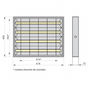 Oprawa LED RASTRA LED 204PP