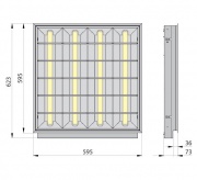 Oprawa LED RASTRA LED 104PP