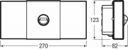 Oprawa z czujnikiem ruchu NOXLITE LED WALL