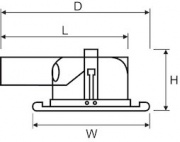 Oprawa downlight LUGSTAR glass p/t IP43