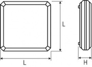 Plafoniera CUBE motion