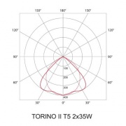 Oprawa rastrowa TORINO II T5 PAR