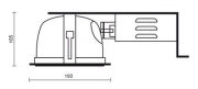 Oprawa downlight BARI II DOWNLIGHT DL 195