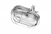 Plafoniera Oval 100w E27 Popielaty Klosz Przezroczysty