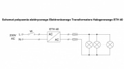 Transformator elektroniczny do opraw halogenowych ETH 40