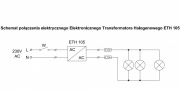 Transformator elektroniczny do opraw halogenowych ETH 105
