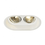 Oprawa downlight SLV HORN 2 TURNO GU10 oval white GU10 max. 2x50W