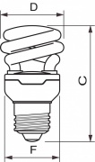 Świetlówka kompaktowa Tornado Dimmable