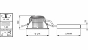 Oprawa downlight LuxSpace Compact