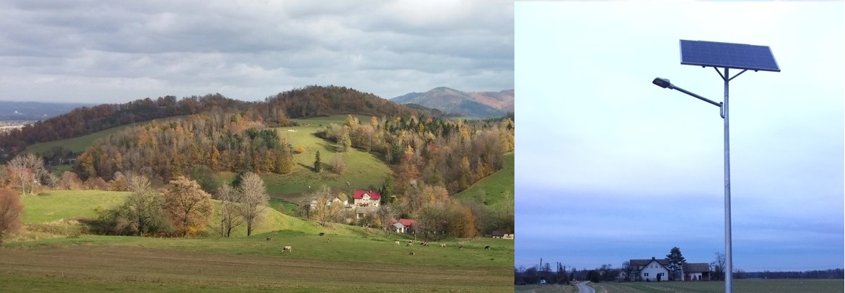 Lampy solarne uliczne w gm. Goleszów