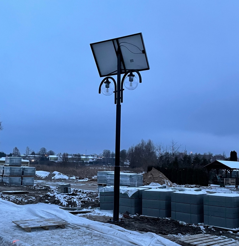 Oświetlenie solarne parkowe w Węgorzewie