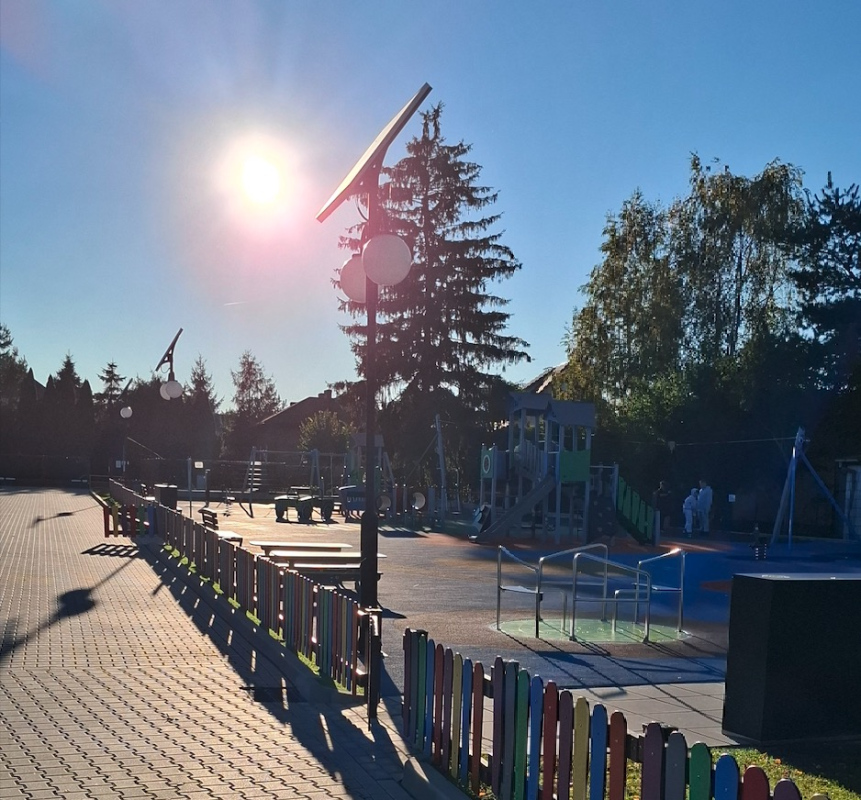 Oświetlenie terenu przedszkola w Tyszowcach