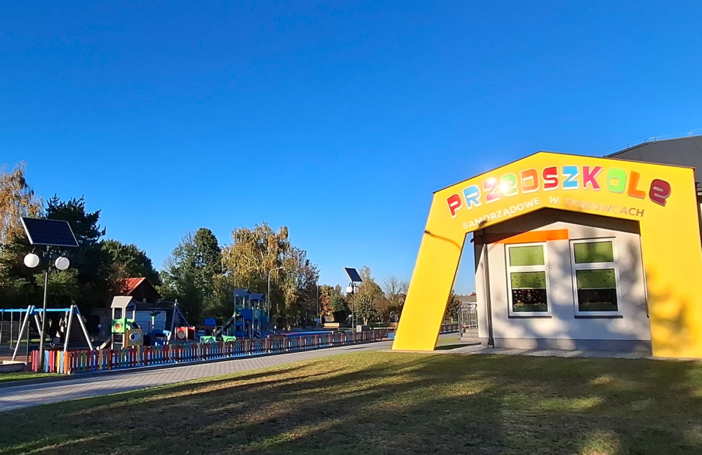 Oświetlenie terenu przedszkola w Tyszowcach