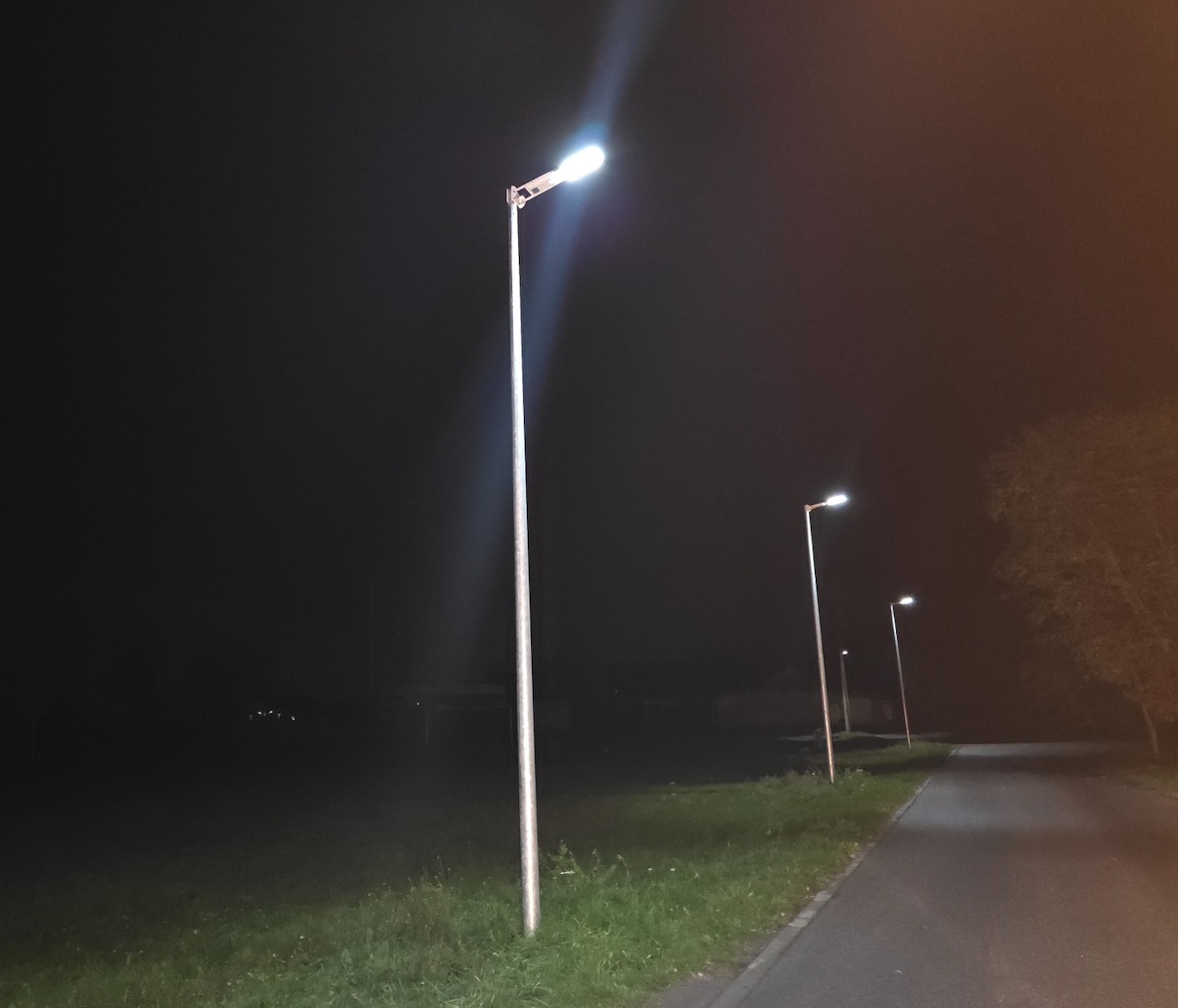 Oświetlenie ścieżki w gminie Zatory