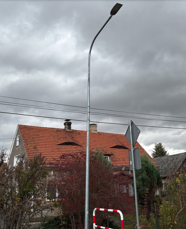 Latarnie uliczne LED w miejscowości Jaźwina woj. dolnośląskie
