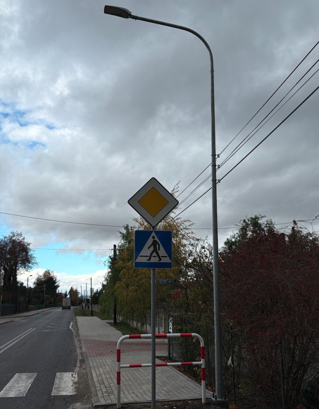 Latarnie uliczne LED w miejscowości Jaźwina woj. dolnośląskie