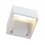 LOGS wall lamp, square, white, 6W LED, warm white