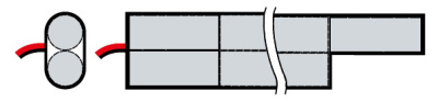 Akumulator 0000-NH-PAB-84-21-N-20 NiMH 4,8V 2,1 Ah PAB