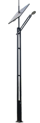 Lampa hybrydowa solarno-wiatrowa LED 2x96W / panele 2x200W /  8m / 2x200Ah (bez turbiny)