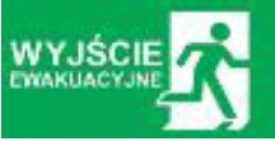 Piktogram do Directo/Vella 250X125mm wyjście ewakuacyjne napis prawo