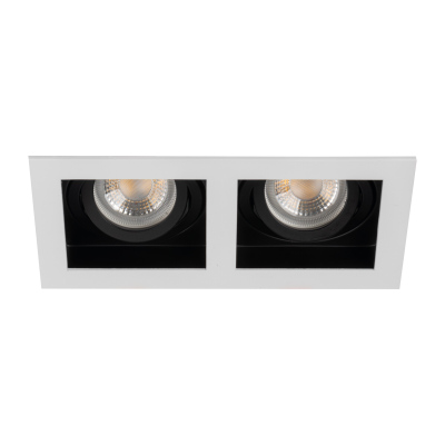 Oprawa downlight Oczko sufitowe ARET kolor biały / czarny ARET-2xDTL-B-W