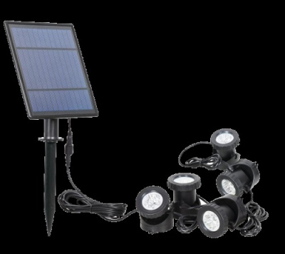 Lampa solarna LED 6000K 5x1W 4000mAh IP68