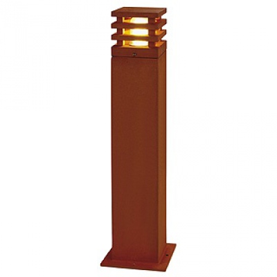 Rusty 70 kwadratowa lampa zewnętrzna z żelaza